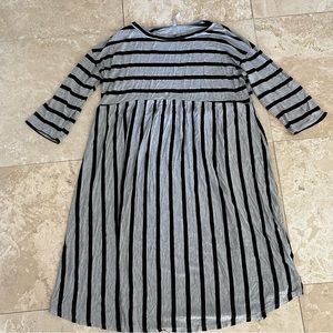 Acting Pro Extra Long Striped Top